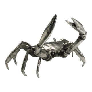 Cyan Design Large Crab Figurine in Silver Leaf