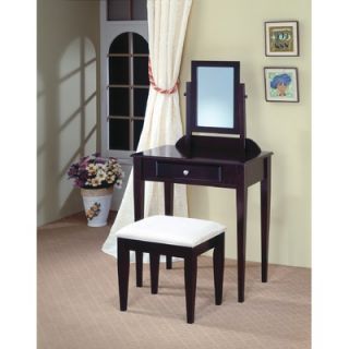 Wildon Home ® Woodinville Vanity Set with Stool in Cappuccino