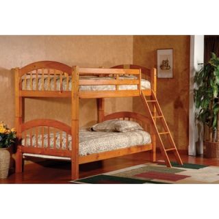 InRoom Designs Twin over Twin Arched Bunk Bed   B125C / B125H