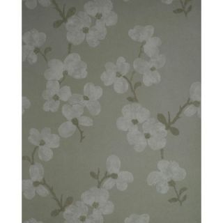 Verve Blossom Wallpaper in Lightened Gray   59 54136