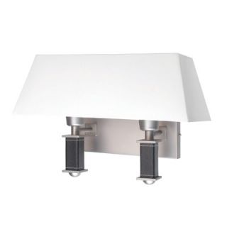 Lite Source Brockton Wall Sconce in Steel and Leather