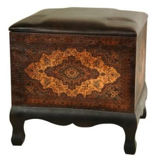 Oriental Furniture Olde Worlde Baroque Ottoman/Stool   LT STOOL2