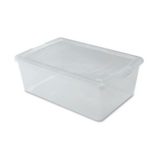 Modular Boxes, Snap tight Lid, 10 5/8x16 1/8x5 7/8, Clear
