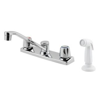  Series Two Handle 4 Hole Kitchen Faucet and Sidespray   135 4000