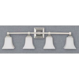 Feiss American Foursquare Vanity Light in Polished Nickel