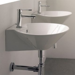Scarabeo by Nameeks Cono Wall Mounted or Above Counter Bathroom Sink