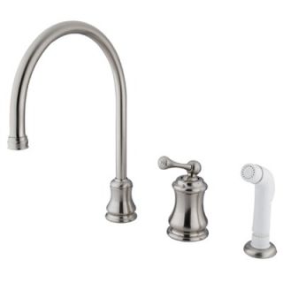 Elements of Design One Handle Widespread Kitchen Faucet with
