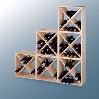 Country Pine 144 Bottle Wine Rack