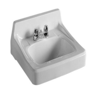 Harwich 18 x 15 Wall Mounted Bathroom Sink in White