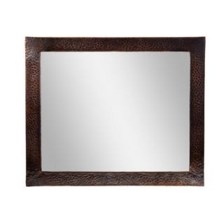 The Copper Factory Hammered Copper Framed Rectangular Mirror