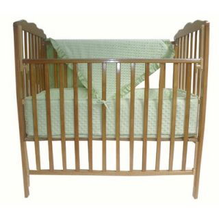 American Baby Company Heavenly Soft Minky Dot Mini Crib Bumper