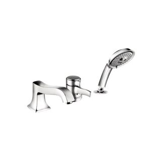Metris C Single Handle Dual Function Roman Tub Faucet and Hand Shower