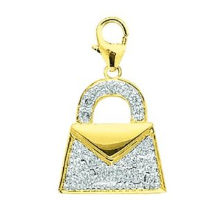 EZ Charms 14K Yellow Gold Diamond Gondola Charm