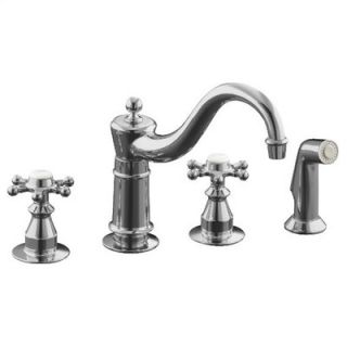  Handle Widespread Kitchen Sink Faucet and Six Prong Handles   K 158 3