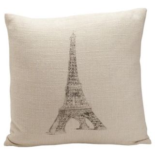French Laundry Home Auron Eiffel Tower Print Pillow   FLAUREIFFLE