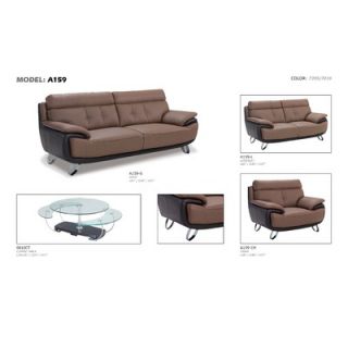 Global Furniture USA Cassie Bonded Leather Sofa   A159 T/BR S