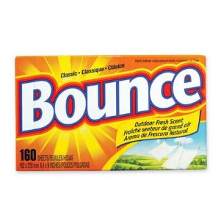  Bounce Dryer Sheets, Reduces Static, 160 Sheets per Box   PAG80168