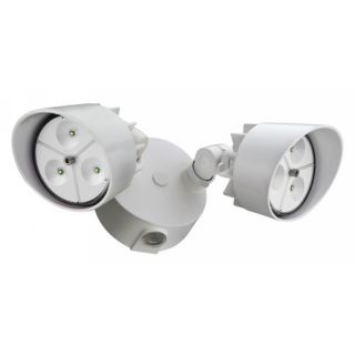Dusk to Dawn Two Head LED Floodlight in White