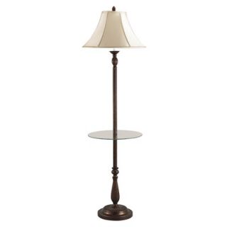 Cal Lighting Floor Lamp with Tray in Antique Rust   BO 581GT