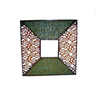 Cheungs Rattan 16 Square Wall Art with Square Mirror in Multicolor