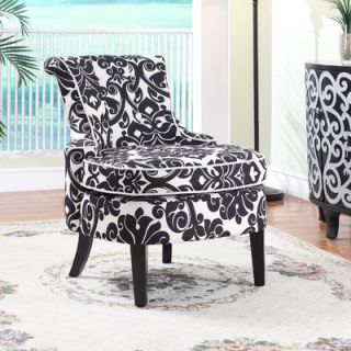 Powell Floral Print Diana Chenille Slipper Chair