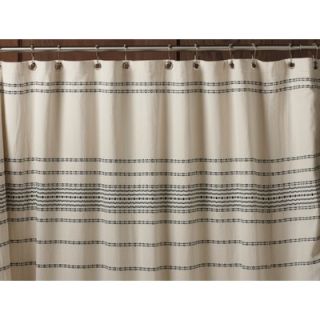 Coyuchi Rippled Stripe Shower Curtain