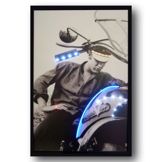 Neonetics Elvis Motorcycle Neon Poster Sign   Elvis Motorcycle Neon