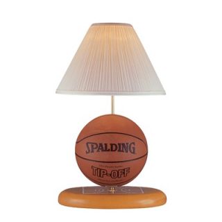 Lite Source Basketball Table Lamp in Natural Wood   3BK40106