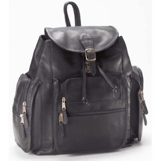 Clava Leather Vachetta Extra Large Backpack in Black