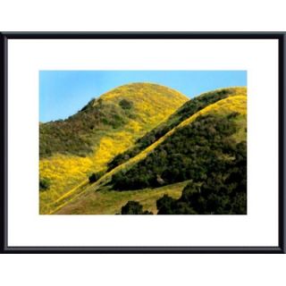 Barewalls Mustard Hillside Metal Framed Art Print   474882S60