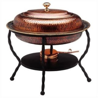 Old Dutch Oval Antique Copper Chafing Dish