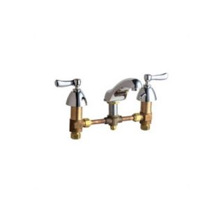 Widespread Bathroom Faucet with Double Lever Handles
