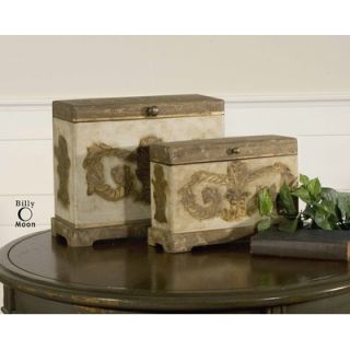 Uttermost Scotty Box in Aged Ivory (Set of 2)