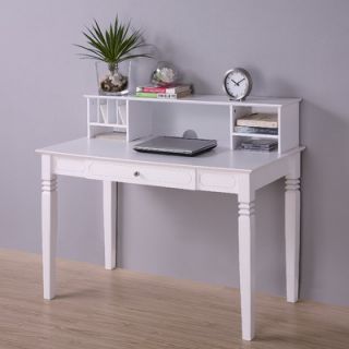 Home Loft Concept Elegant Writing Desk with Hutch