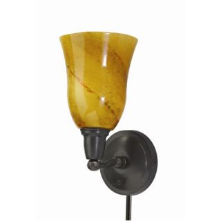 House of Troy Hyde Park Wall Sconce in Oil Rubbed Bronze with Art