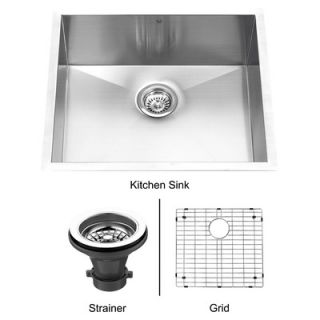Vigo 23 Stainless Steel Undermount Kitchen Sink Set   VG2320CK1