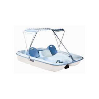 Pelican Rainbow Deluxe Four Person Pedal Boat with Fade Blue / White