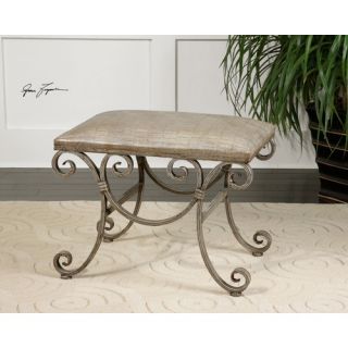 Stone Country Ironworks Forest Hill Faux Leather Bench   904 203 FSR