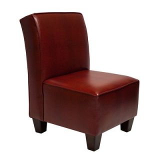 Carolina Accents Miller Welted Croc Chair in Red   CA553CAF203