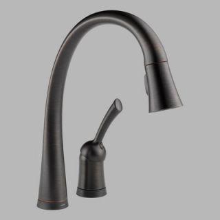 Delta Pilar Pull Down Single Handle Widespread Kitchen Faucet with