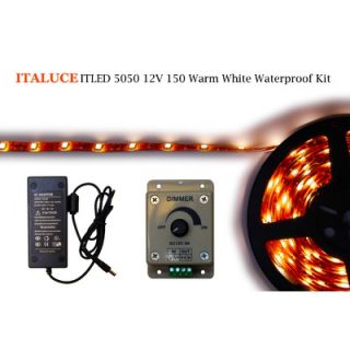 Italuce ITLED Waterproof Dimmer LEDs Kit   ITLED505012V150WWWPKITw