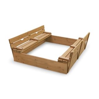 Badger Basket Cedar Sandbox with Two Bench Seats