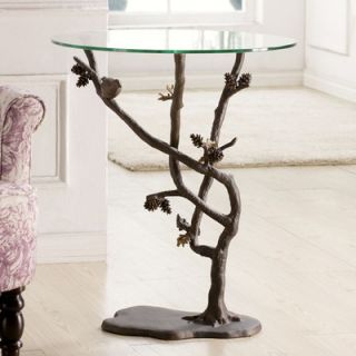 SPI Home Bird and Pinecone End Table