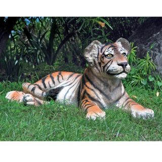 Design Toscano The Grand Scale Wildlife Animal Lying Down Tiger Cub