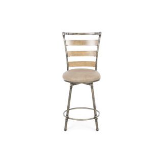 Hillsdale Thornhill Swivel Counter Stool in Distressed Washed Ash