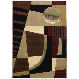 United Weavers of America Contours Urban Angles Brown Rug