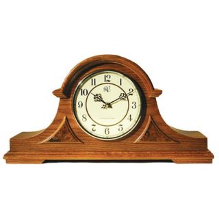 River City Clocks Traditional Chiming Mantel Clock in Medium Oak