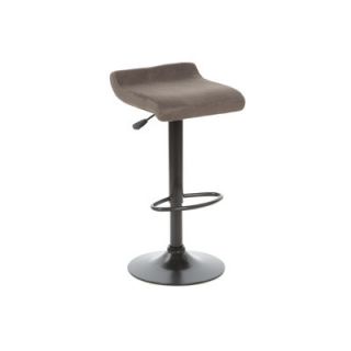 Winsome Marni Air Lift Stool with Micro Fiber Seat Top in Black Stain
