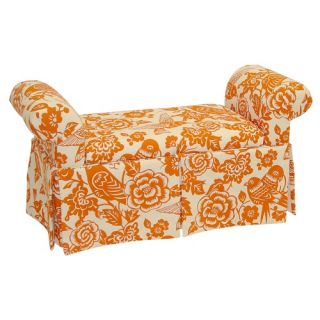 Accent & Storage Benches   Upholstery Color Orange