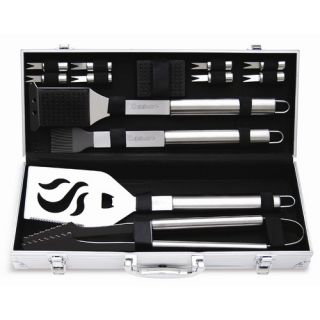 14 Piece Grilling Tool Set with Aluminum Case